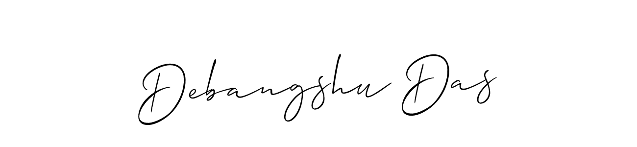 How to make Debangshu Das name signature. Use Allison_Script style for creating short signs online. This is the latest handwritten sign. Debangshu Das signature style 2 images and pictures png