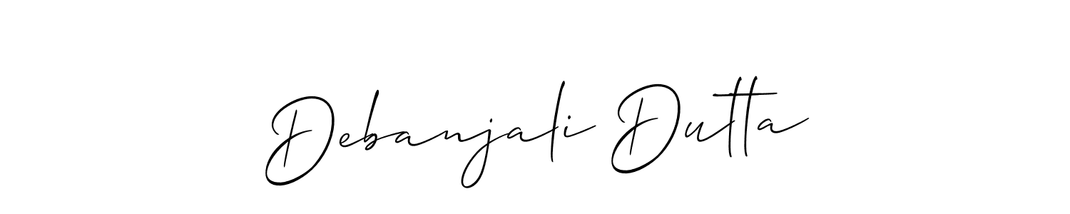 Similarly Allison_Script is the best handwritten signature design. Signature creator online .You can use it as an online autograph creator for name Debanjali Dutta. Debanjali Dutta signature style 2 images and pictures png