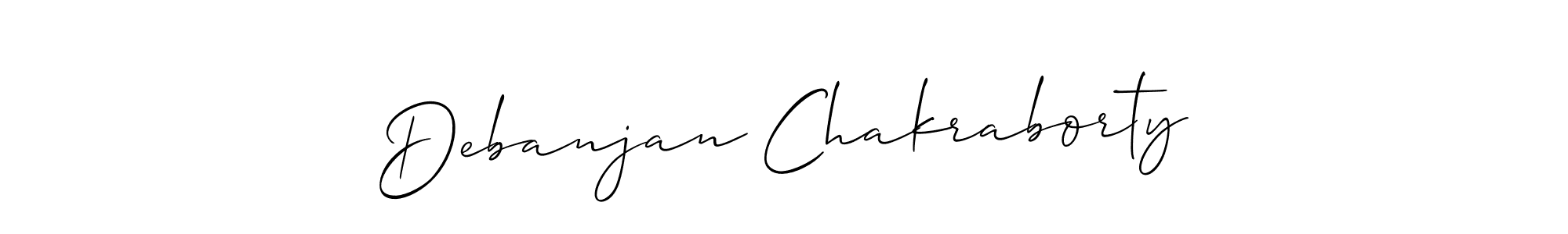 Debanjan Chakraborty stylish signature style. Best Handwritten Sign (Allison_Script) for my name. Handwritten Signature Collection Ideas for my name Debanjan Chakraborty. Debanjan Chakraborty signature style 2 images and pictures png