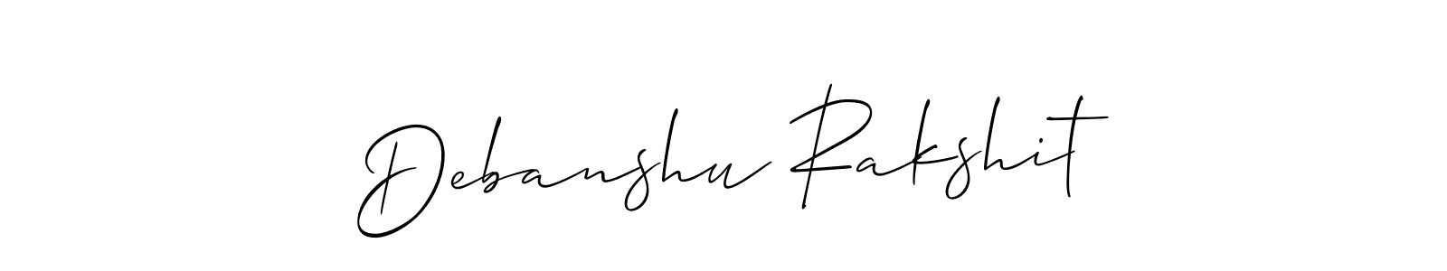 How to Draw Debanshu Rakshit signature style? Allison_Script is a latest design signature styles for name Debanshu Rakshit. Debanshu Rakshit signature style 2 images and pictures png