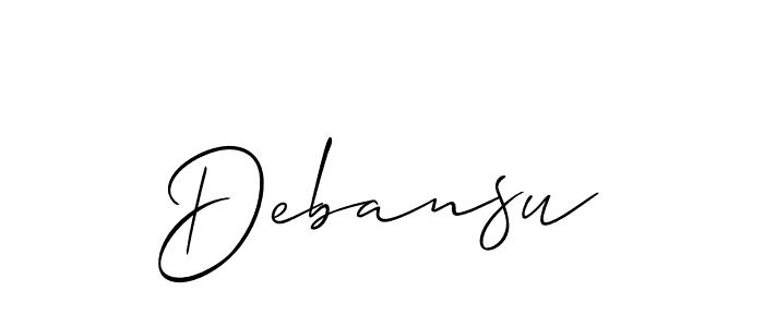 How to make Debansu name signature. Use Allison_Script style for creating short signs online. This is the latest handwritten sign. Debansu signature style 2 images and pictures png