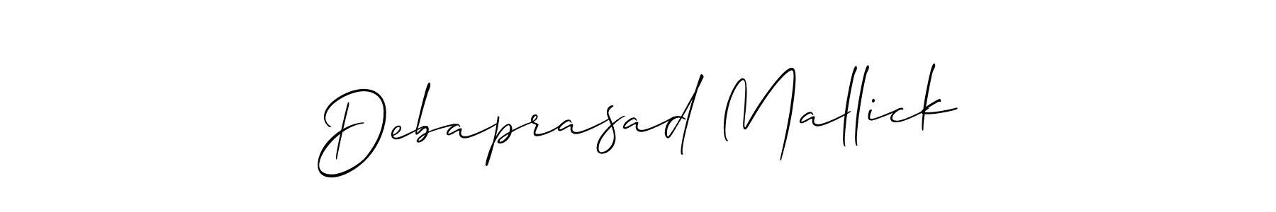 Design your own signature with our free online signature maker. With this signature software, you can create a handwritten (Allison_Script) signature for name Debaprasad Mallick. Debaprasad Mallick signature style 2 images and pictures png