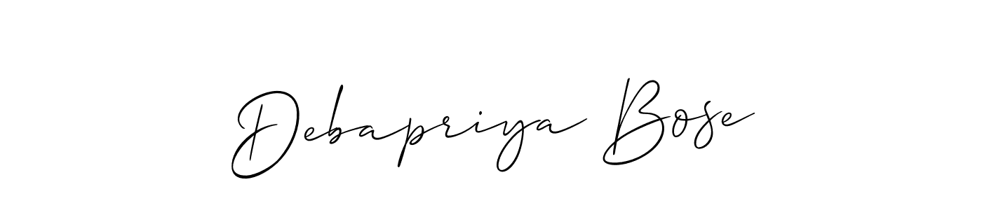 Make a beautiful signature design for name Debapriya Bose. Use this online signature maker to create a handwritten signature for free. Debapriya Bose signature style 2 images and pictures png
