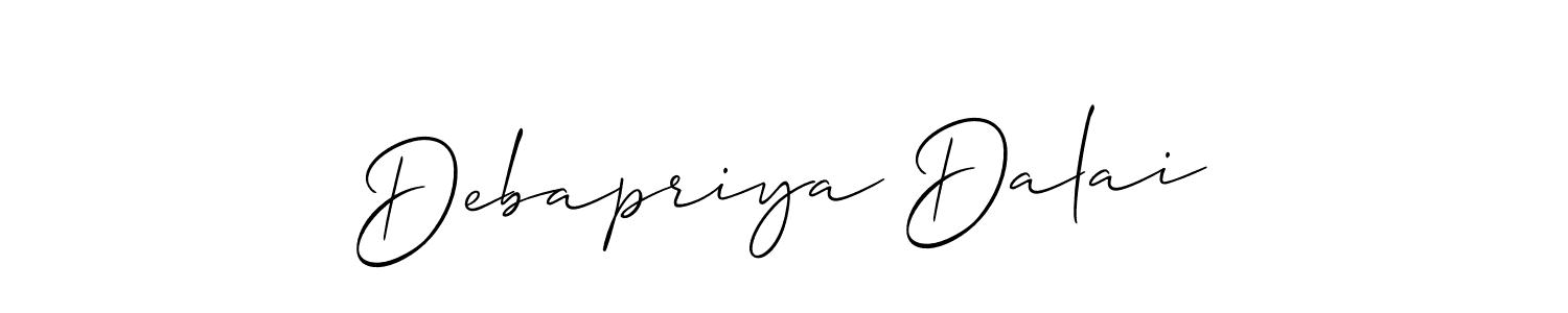 See photos of Debapriya Dalai official signature by Spectra . Check more albums & portfolios. Read reviews & check more about Allison_Script font. Debapriya Dalai signature style 2 images and pictures png
