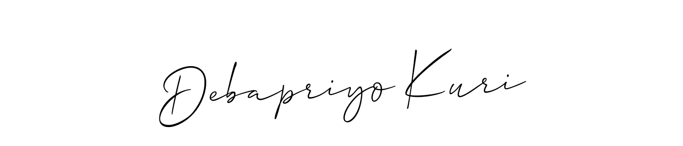 Make a beautiful signature design for name Debapriyo Kuri. Use this online signature maker to create a handwritten signature for free. Debapriyo Kuri signature style 2 images and pictures png
