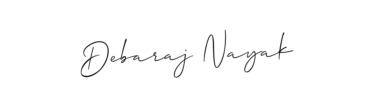 Make a beautiful signature design for name Debaraj Nayak. With this signature (Allison_Script) style, you can create a handwritten signature for free. Debaraj Nayak signature style 2 images and pictures png