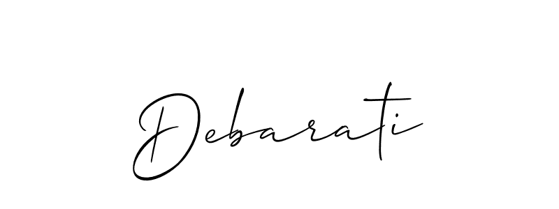 You can use this online signature creator to create a handwritten signature for the name Debarati. This is the best online autograph maker. Debarati signature style 2 images and pictures png