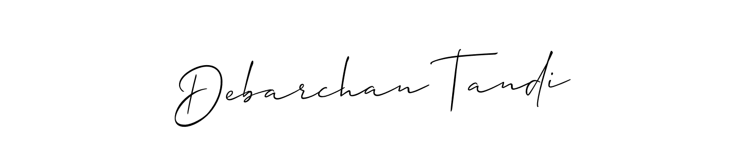 Best and Professional Signature Style for Debarchan Tandi. Allison_Script Best Signature Style Collection. Debarchan Tandi signature style 2 images and pictures png