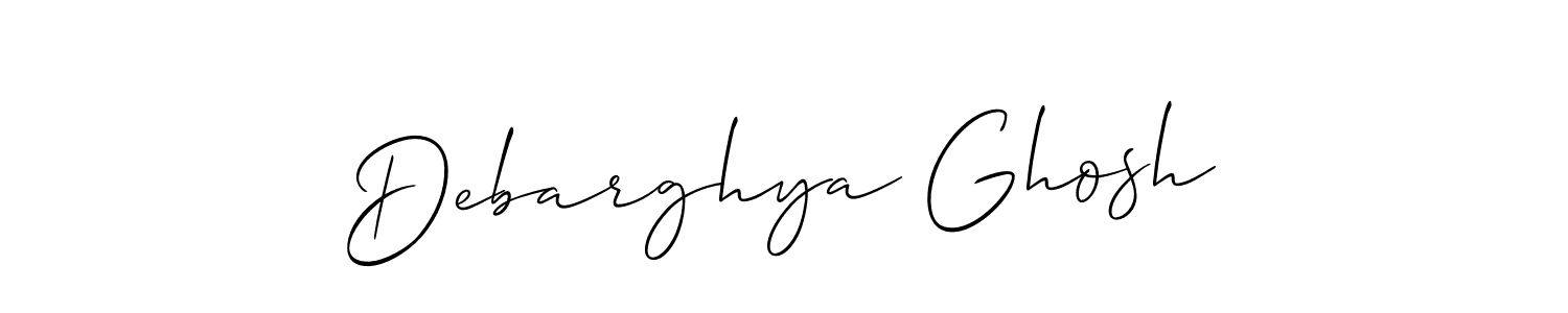 This is the best signature style for the Debarghya Ghosh name. Also you like these signature font (Allison_Script). Mix name signature. Debarghya Ghosh signature style 2 images and pictures png