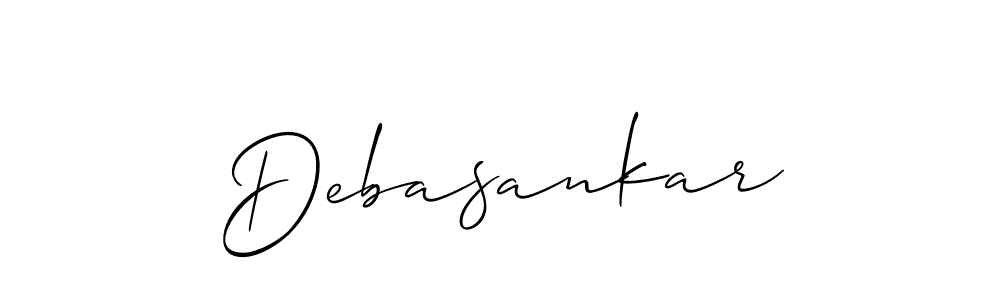 How to make Debasankar signature? Allison_Script is a professional autograph style. Create handwritten signature for Debasankar name. Debasankar signature style 2 images and pictures png