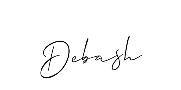 How to Draw Debash signature style? Allison_Script is a latest design signature styles for name Debash. Debash signature style 2 images and pictures png