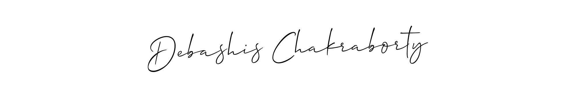 How to Draw Debashis Chakraborty signature style? Allison_Script is a latest design signature styles for name Debashis Chakraborty. Debashis Chakraborty signature style 2 images and pictures png