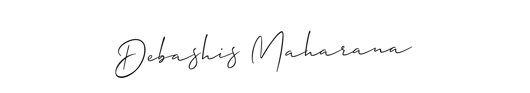 How to make Debashis Maharana signature? Allison_Script is a professional autograph style. Create handwritten signature for Debashis Maharana name. Debashis Maharana signature style 2 images and pictures png