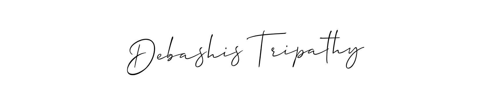 How to Draw Debashis Tripathy signature style? Allison_Script is a latest design signature styles for name Debashis Tripathy. Debashis Tripathy signature style 2 images and pictures png