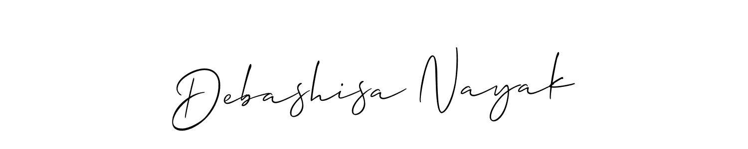 Similarly Allison_Script is the best handwritten signature design. Signature creator online .You can use it as an online autograph creator for name Debashisa Nayak. Debashisa Nayak signature style 2 images and pictures png