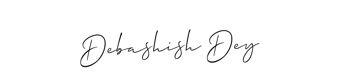 You should practise on your own different ways (Allison_Script) to write your name (Debashish Dey) in signature. don't let someone else do it for you. Debashish Dey signature style 2 images and pictures png