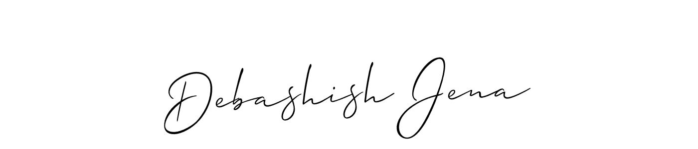 How to Draw Debashish Jena signature style? Allison_Script is a latest design signature styles for name Debashish Jena. Debashish Jena signature style 2 images and pictures png