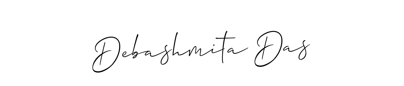 You should practise on your own different ways (Allison_Script) to write your name (Debashmita Das) in signature. don't let someone else do it for you. Debashmita Das signature style 2 images and pictures png