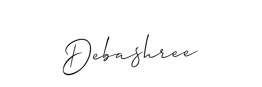 How to make Debashree name signature. Use Allison_Script style for creating short signs online. This is the latest handwritten sign. Debashree signature style 2 images and pictures png