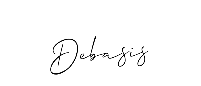 Also we have Debasis name is the best signature style. Create professional handwritten signature collection using Allison_Script autograph style. Debasis signature style 2 images and pictures png