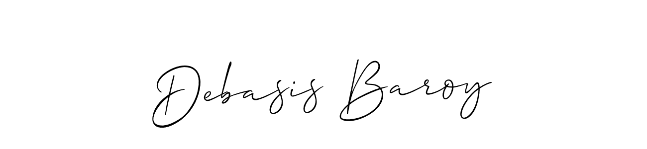 Debasis Baroy stylish signature style. Best Handwritten Sign (Allison_Script) for my name. Handwritten Signature Collection Ideas for my name Debasis Baroy. Debasis Baroy signature style 2 images and pictures png