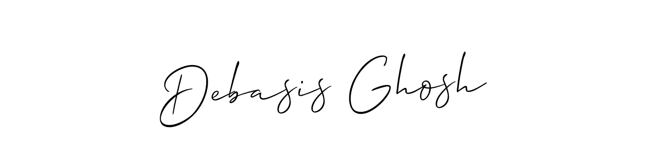 How to make Debasis Ghosh signature? Allison_Script is a professional autograph style. Create handwritten signature for Debasis Ghosh name. Debasis Ghosh signature style 2 images and pictures png