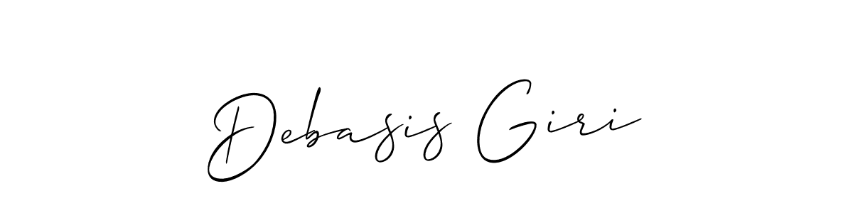 How to make Debasis Giri signature? Allison_Script is a professional autograph style. Create handwritten signature for Debasis Giri name. Debasis Giri signature style 2 images and pictures png