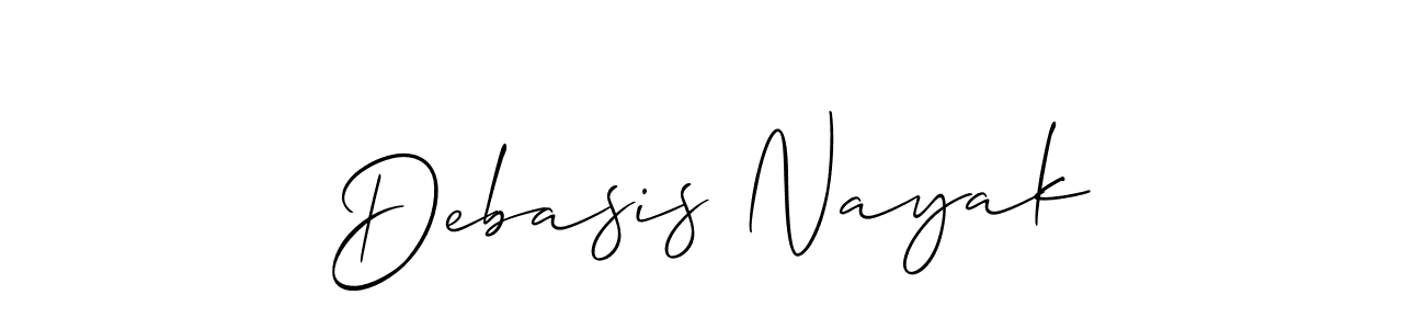 How to Draw Debasis Nayak signature style? Allison_Script is a latest design signature styles for name Debasis Nayak. Debasis Nayak signature style 2 images and pictures png