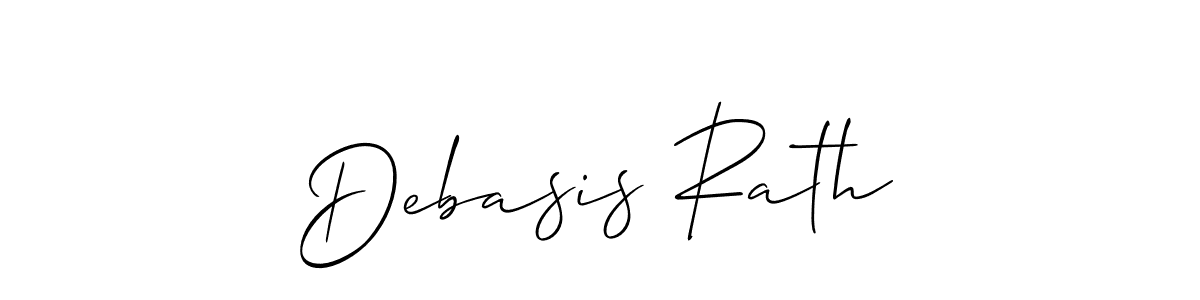 Create a beautiful signature design for name Debasis Rath. With this signature (Allison_Script) fonts, you can make a handwritten signature for free. Debasis Rath signature style 2 images and pictures png