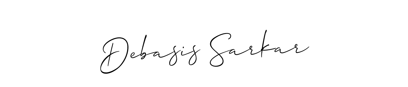 You should practise on your own different ways (Allison_Script) to write your name (Debasis Sarkar) in signature. don't let someone else do it for you. Debasis Sarkar signature style 2 images and pictures png