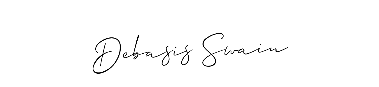 Create a beautiful signature design for name Debasis Swain. With this signature (Allison_Script) fonts, you can make a handwritten signature for free. Debasis Swain signature style 2 images and pictures png
