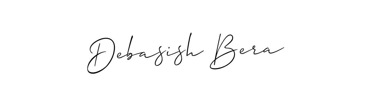 Use a signature maker to create a handwritten signature online. With this signature software, you can design (Allison_Script) your own signature for name Debasish Bera. Debasish Bera signature style 2 images and pictures png