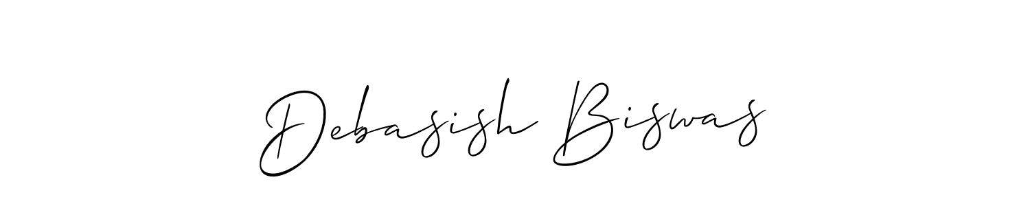 Make a beautiful signature design for name Debasish Biswas. With this signature (Allison_Script) style, you can create a handwritten signature for free. Debasish Biswas signature style 2 images and pictures png