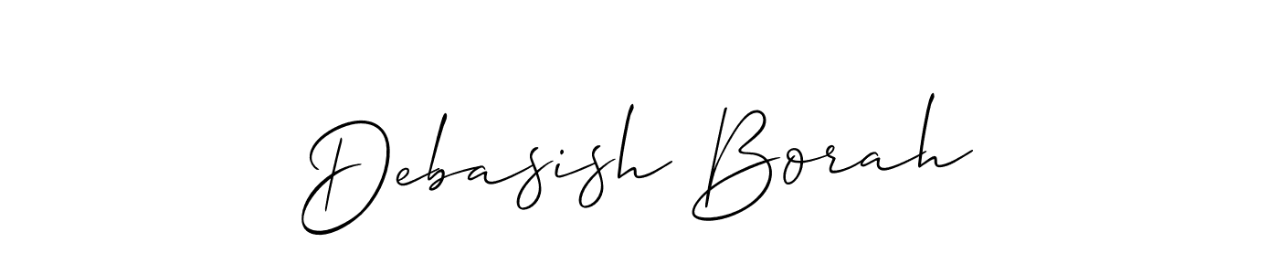 Design your own signature with our free online signature maker. With this signature software, you can create a handwritten (Allison_Script) signature for name Debasish Borah. Debasish Borah signature style 2 images and pictures png