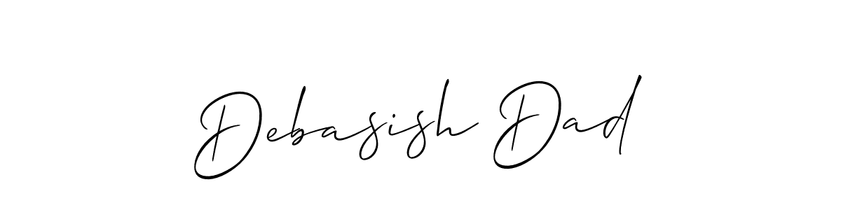 Design your own signature with our free online signature maker. With this signature software, you can create a handwritten (Allison_Script) signature for name Debasish Dad. Debasish Dad signature style 2 images and pictures png