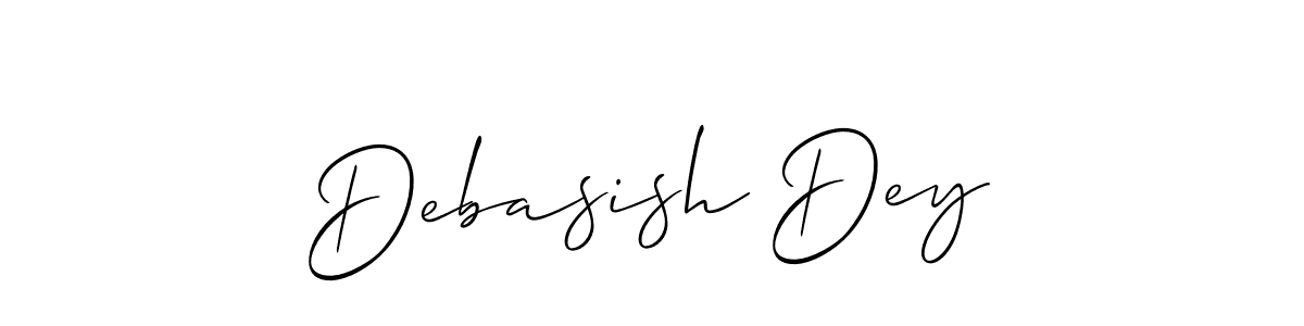 Allison_Script is a professional signature style that is perfect for those who want to add a touch of class to their signature. It is also a great choice for those who want to make their signature more unique. Get Debasish Dey name to fancy signature for free. Debasish Dey signature style 2 images and pictures png