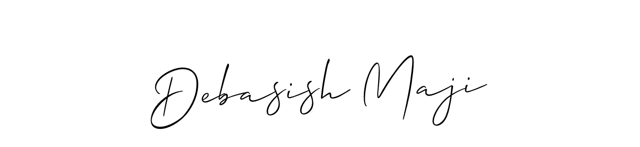 Debasish Maji stylish signature style. Best Handwritten Sign (Allison_Script) for my name. Handwritten Signature Collection Ideas for my name Debasish Maji. Debasish Maji signature style 2 images and pictures png