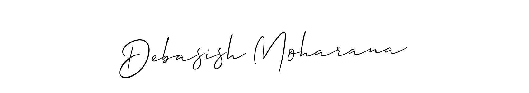 Use a signature maker to create a handwritten signature online. With this signature software, you can design (Allison_Script) your own signature for name Debasish Moharana. Debasish Moharana signature style 2 images and pictures png