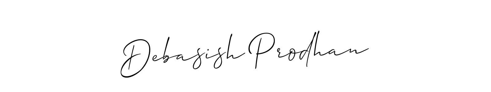 Design your own signature with our free online signature maker. With this signature software, you can create a handwritten (Allison_Script) signature for name Debasish Prodhan. Debasish Prodhan signature style 2 images and pictures png