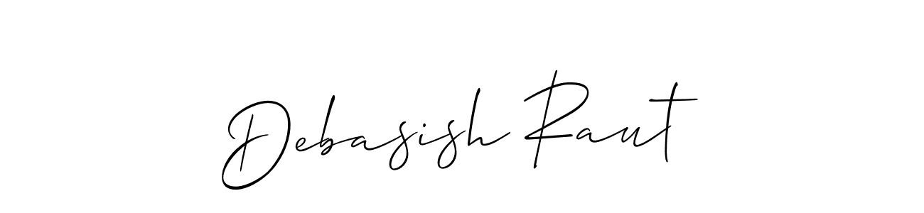 The best way (Allison_Script) to make a short signature is to pick only two or three words in your name. The name Debasish Raut include a total of six letters. For converting this name. Debasish Raut signature style 2 images and pictures png