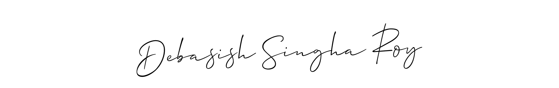 How to Draw Debasish Singha Roy signature style? Allison_Script is a latest design signature styles for name Debasish Singha Roy. Debasish Singha Roy signature style 2 images and pictures png