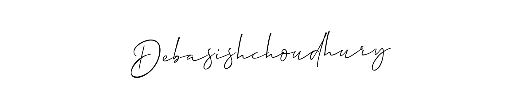 Design your own signature with our free online signature maker. With this signature software, you can create a handwritten (Allison_Script) signature for name Debasishchoudhury. Debasishchoudhury signature style 2 images and pictures png