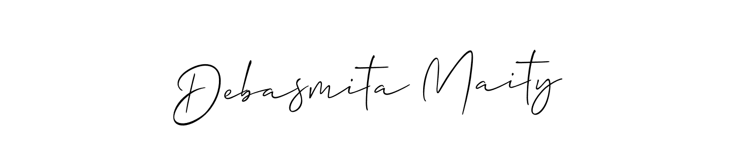 Create a beautiful signature design for name Debasmita Maity. With this signature (Allison_Script) fonts, you can make a handwritten signature for free. Debasmita Maity signature style 2 images and pictures png