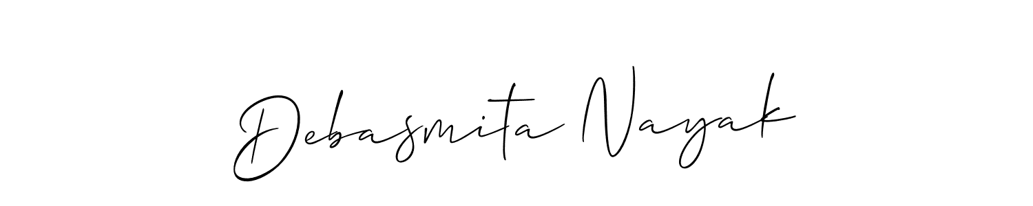 How to Draw Debasmita Nayak signature style? Allison_Script is a latest design signature styles for name Debasmita Nayak. Debasmita Nayak signature style 2 images and pictures png