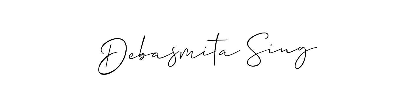 See photos of Debasmita Sing official signature by Spectra . Check more albums & portfolios. Read reviews & check more about Allison_Script font. Debasmita Sing signature style 2 images and pictures png