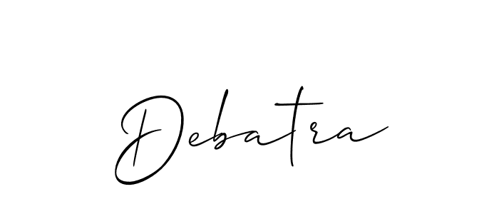 Best and Professional Signature Style for Debatra. Allison_Script Best Signature Style Collection. Debatra signature style 2 images and pictures png