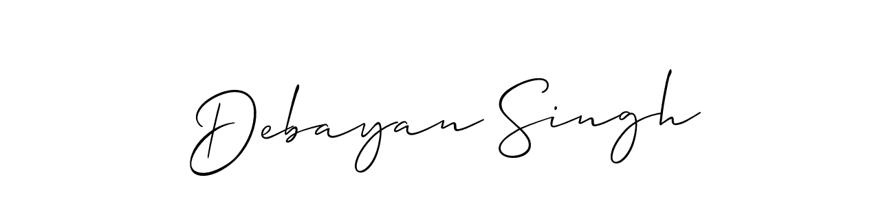 Debayan Singh stylish signature style. Best Handwritten Sign (Allison_Script) for my name. Handwritten Signature Collection Ideas for my name Debayan Singh. Debayan Singh signature style 2 images and pictures png