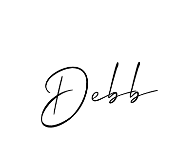 Make a short Debb signature style. Manage your documents anywhere anytime using Allison_Script. Create and add eSignatures, submit forms, share and send files easily. Debb signature style 2 images and pictures png