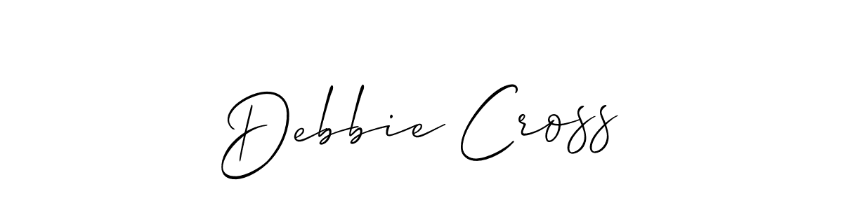 How to Draw Debbie Cross signature style? Allison_Script is a latest design signature styles for name Debbie Cross. Debbie Cross signature style 2 images and pictures png