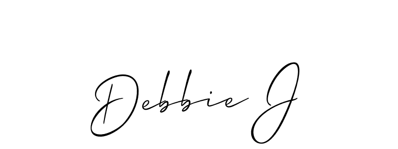 Best and Professional Signature Style for Debbie J. Allison_Script Best Signature Style Collection. Debbie J signature style 2 images and pictures png